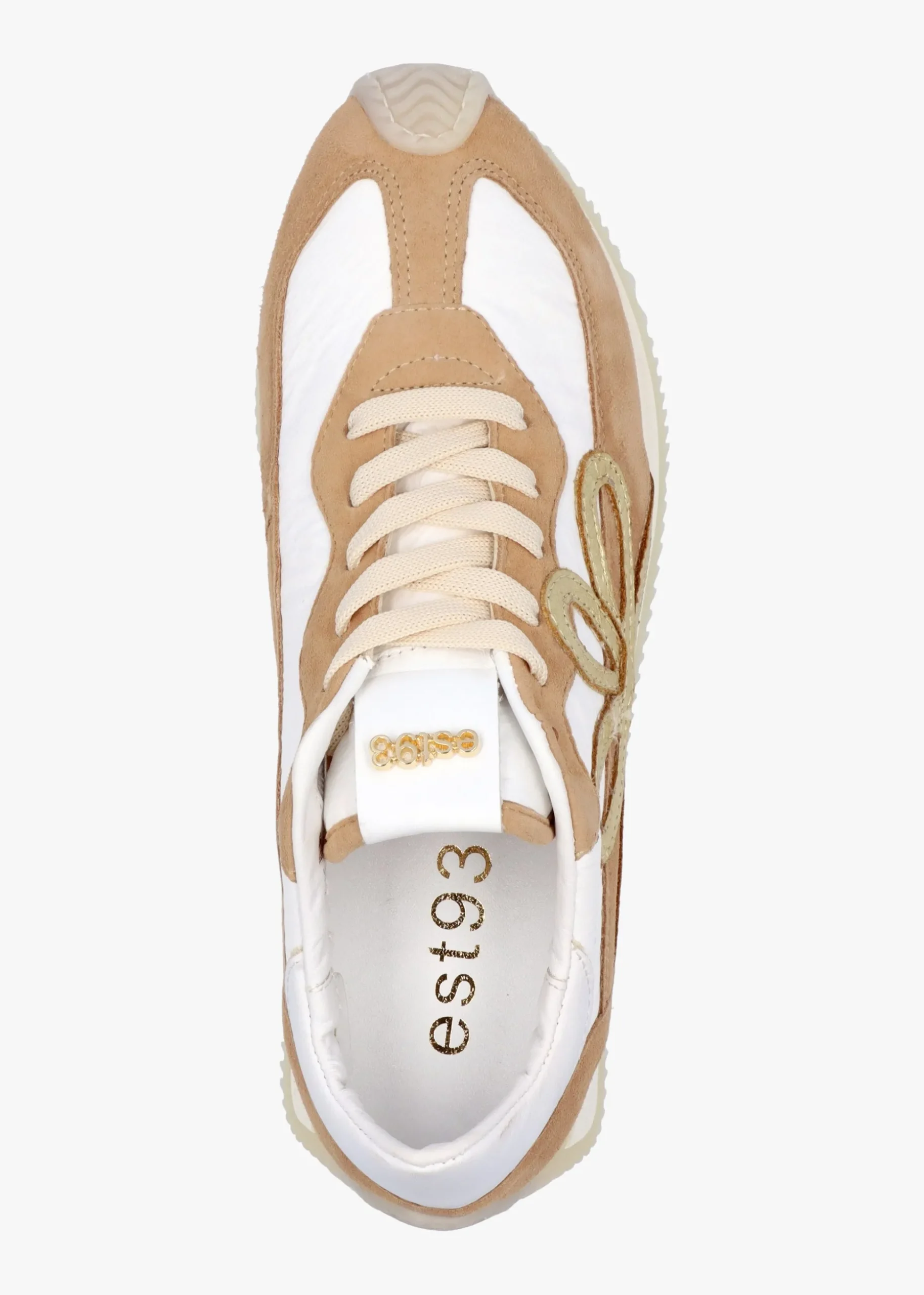 Movie Gold & Tan Suede Runner Trainers