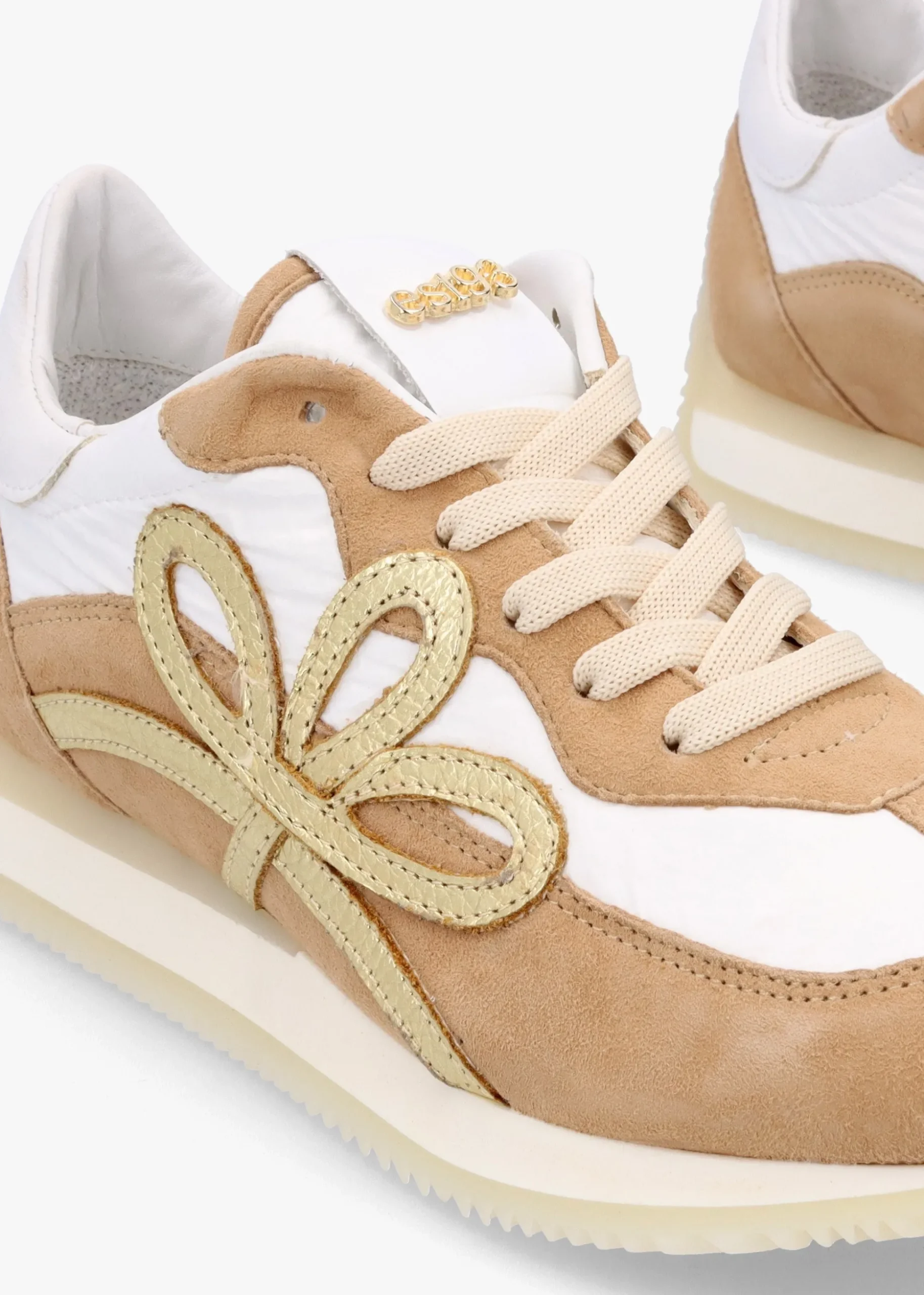 Movie Gold & Tan Suede Runner Trainers