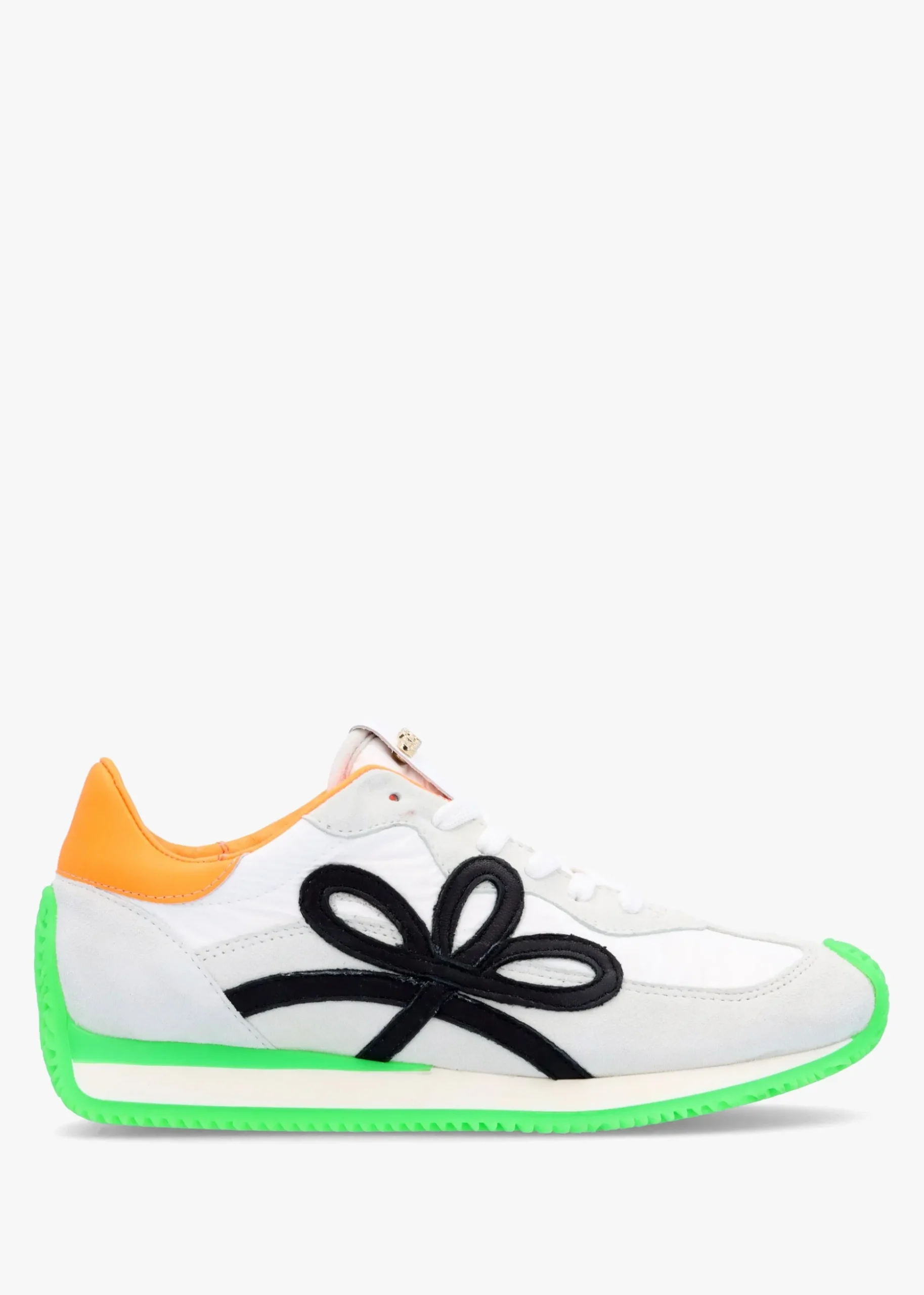 Movie Green & Orange Suede Runner Trainers