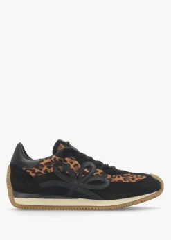 Movie Leopard Suede & Leather Runner Trainers