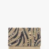 Multicoloured Black Envelope Clutch Bag