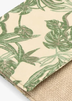 Multicoloured Green Envelope Clutch Bag