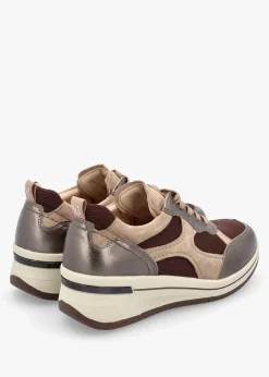 Multicoloured Leather & Mesh Trainers