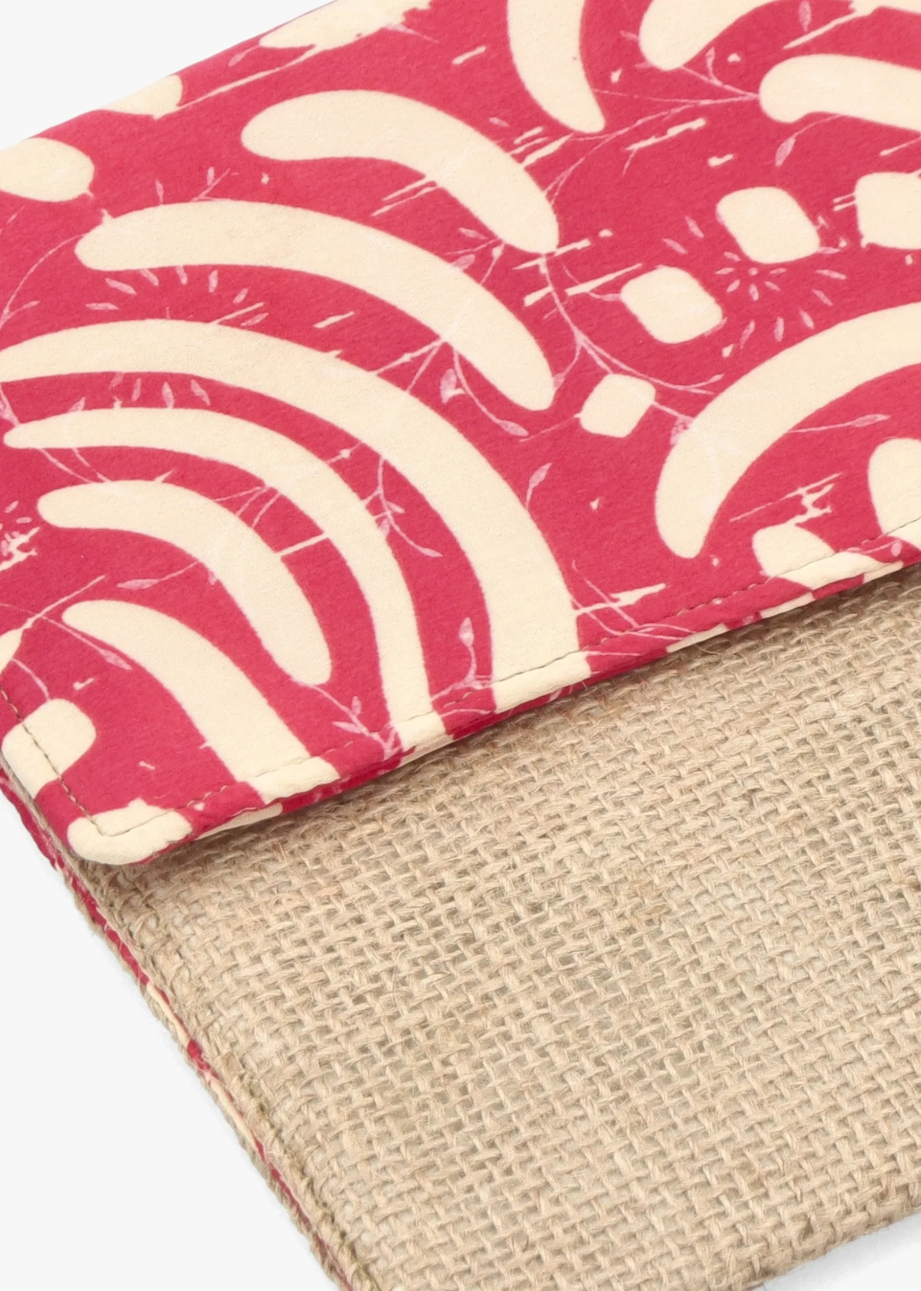 Multicoloured Pink Envelope Clutch Bag