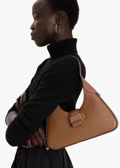 Nouveau Small Cavern Clay Leather Shoulder Bag
