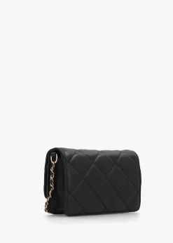 Ocarina II Quilted Nero Shoulder Bag