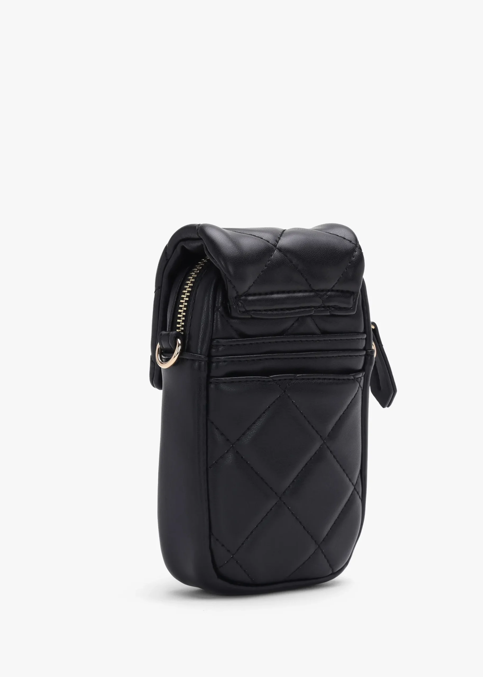 Ocarina Quilted Nero Mobile Phone Case On A Strap