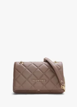Ocarina Quilted Taupe Satchel Bag