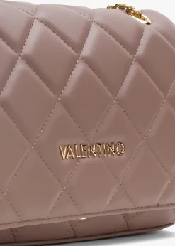 Ocarina Quilted Taupe Satchel Bag