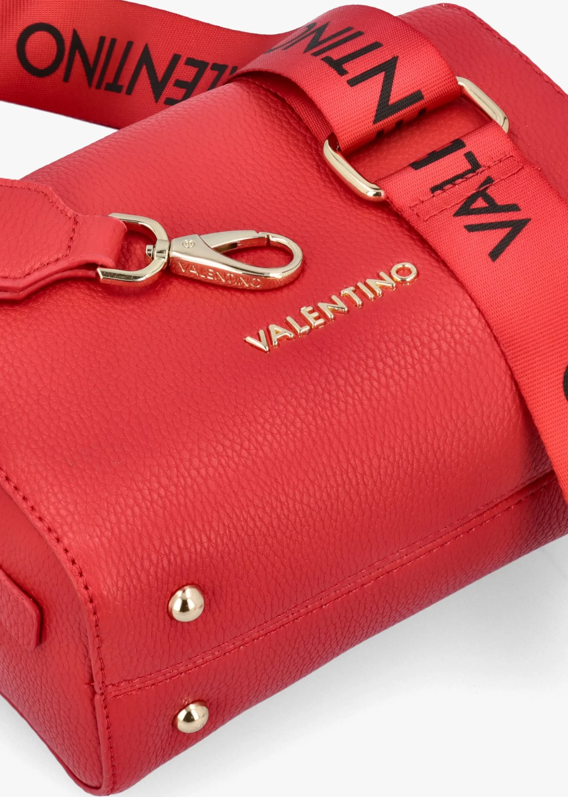 Pattie Haversack Pebbled Rosso Cross-Body Bag