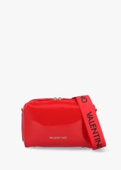 Pattie Patent Rosso Camera Bag