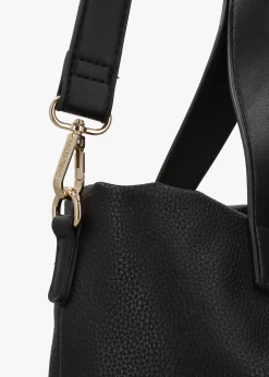 Peonies Nero Shopper Bag