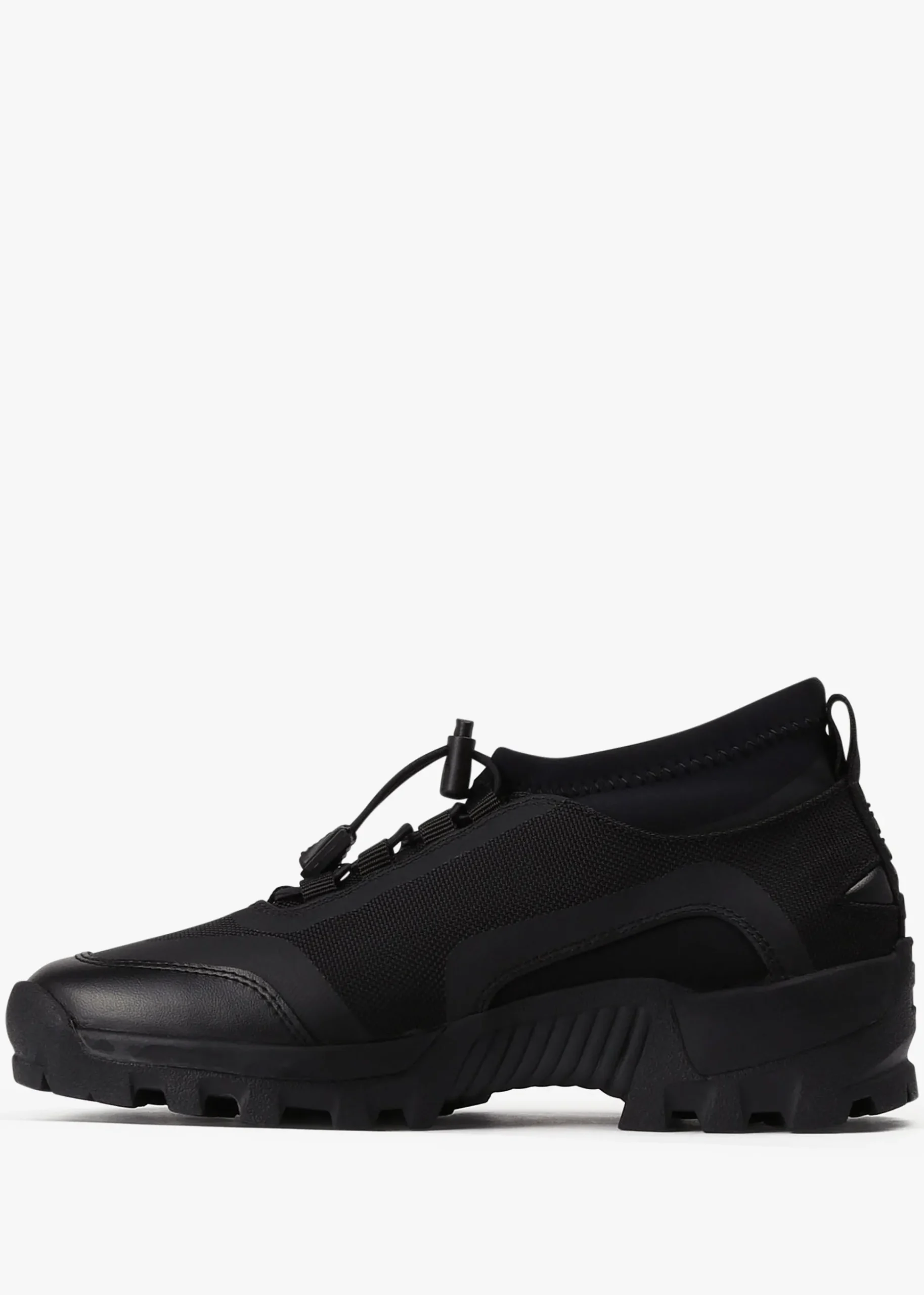 Performance Black Neoprene Trainers