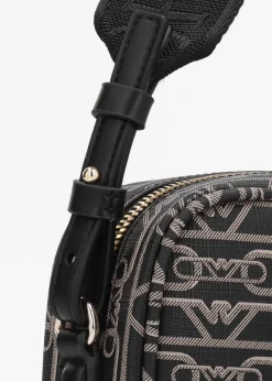 Piped Logo Nero & Ecru Camera Bag