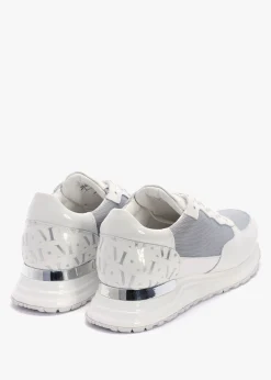 Popham White Chrome Trainers