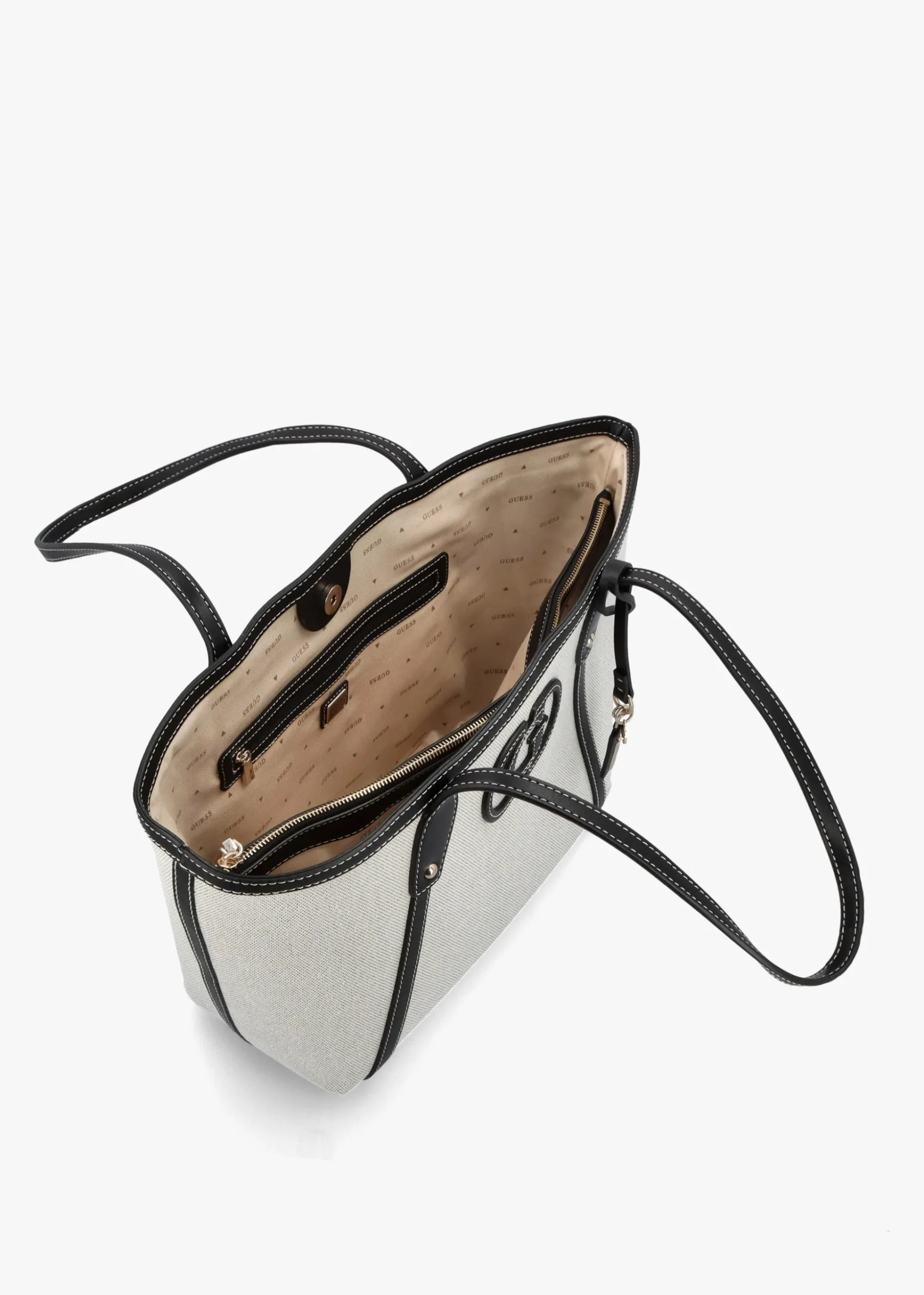 Sebina Natural Black Tote Bag