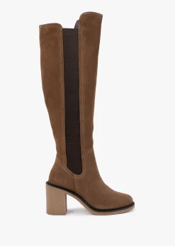 Seety Tan Suede Knee Boots