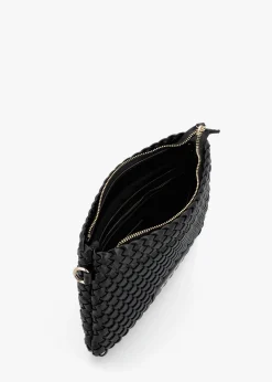 Shantel Woven Nero Shoulder Bag