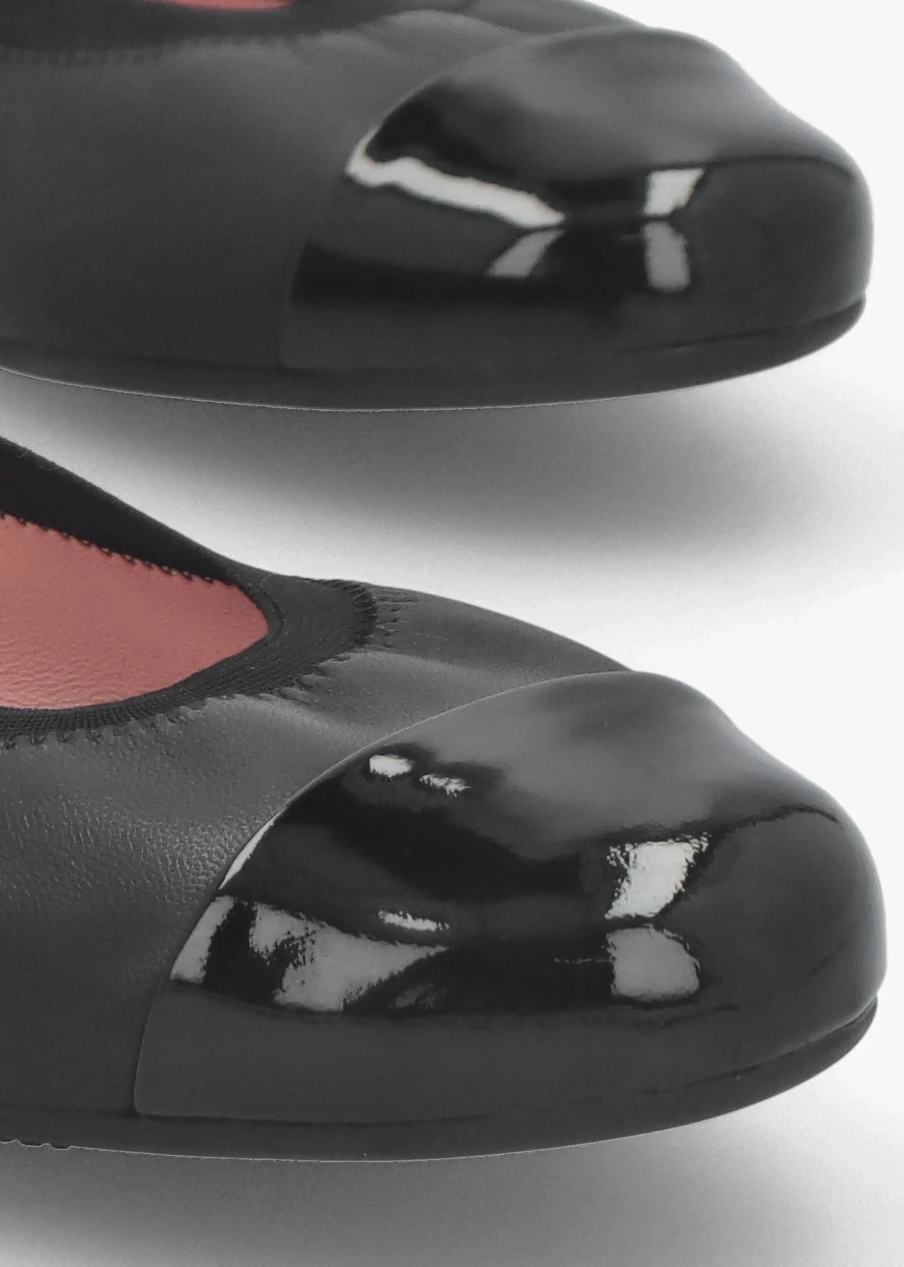 Shirley Black Leather Ballet Pumps