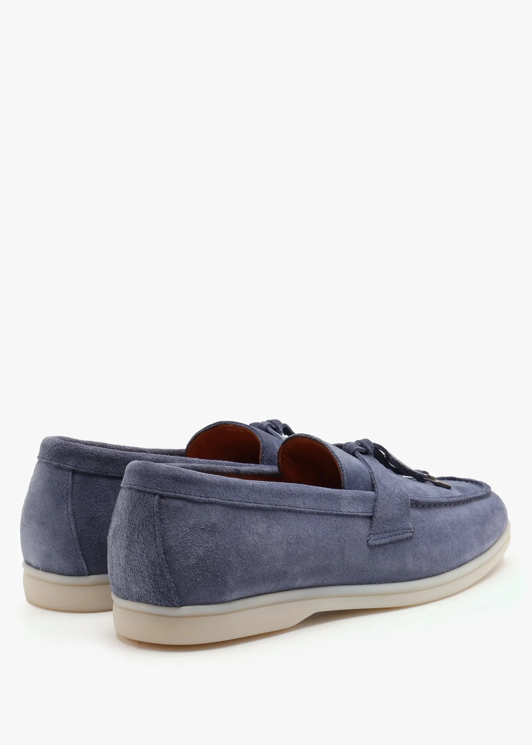 Siani Blue Suede Loafers