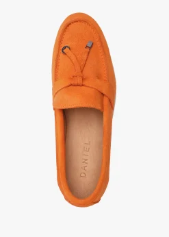 Siani Orange Suede Loafers