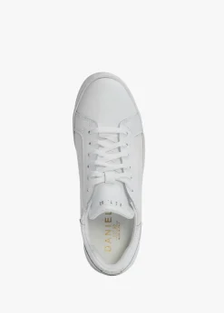 Siblace White Leather Flatform Trainers