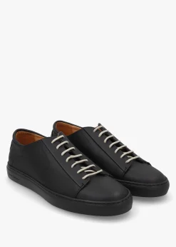 Sirolo Nero Leather Cupsole Trainers