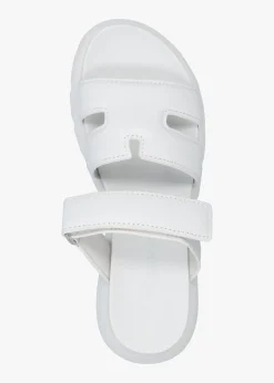 Skill Bianco Leather Chunky Mules