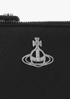 Slim Long Black Card Holder