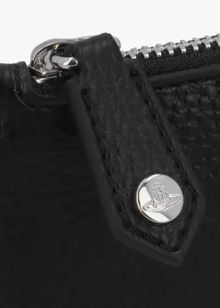 Slim Long Black Card Holder