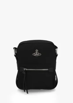 Small Jackson Black Cross-Body Satchel Bag