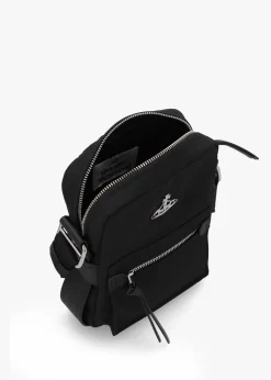 Small Jackson Black Cross-Body Satchel Bag