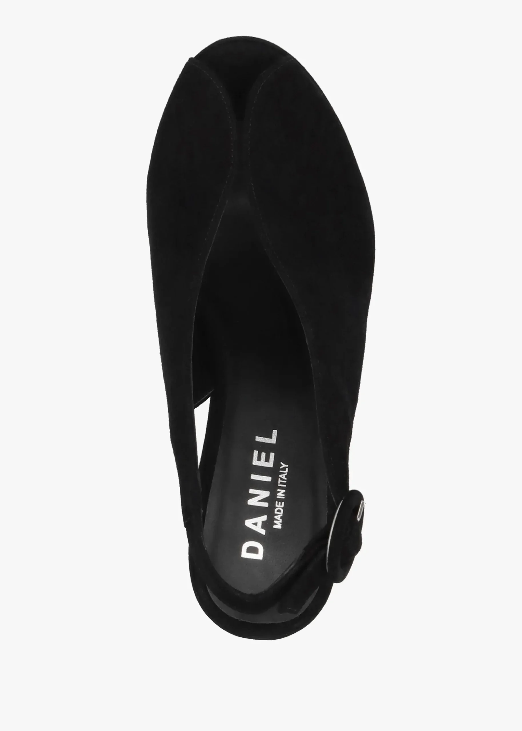 Solay Black Suede Platform Heeled Sandals