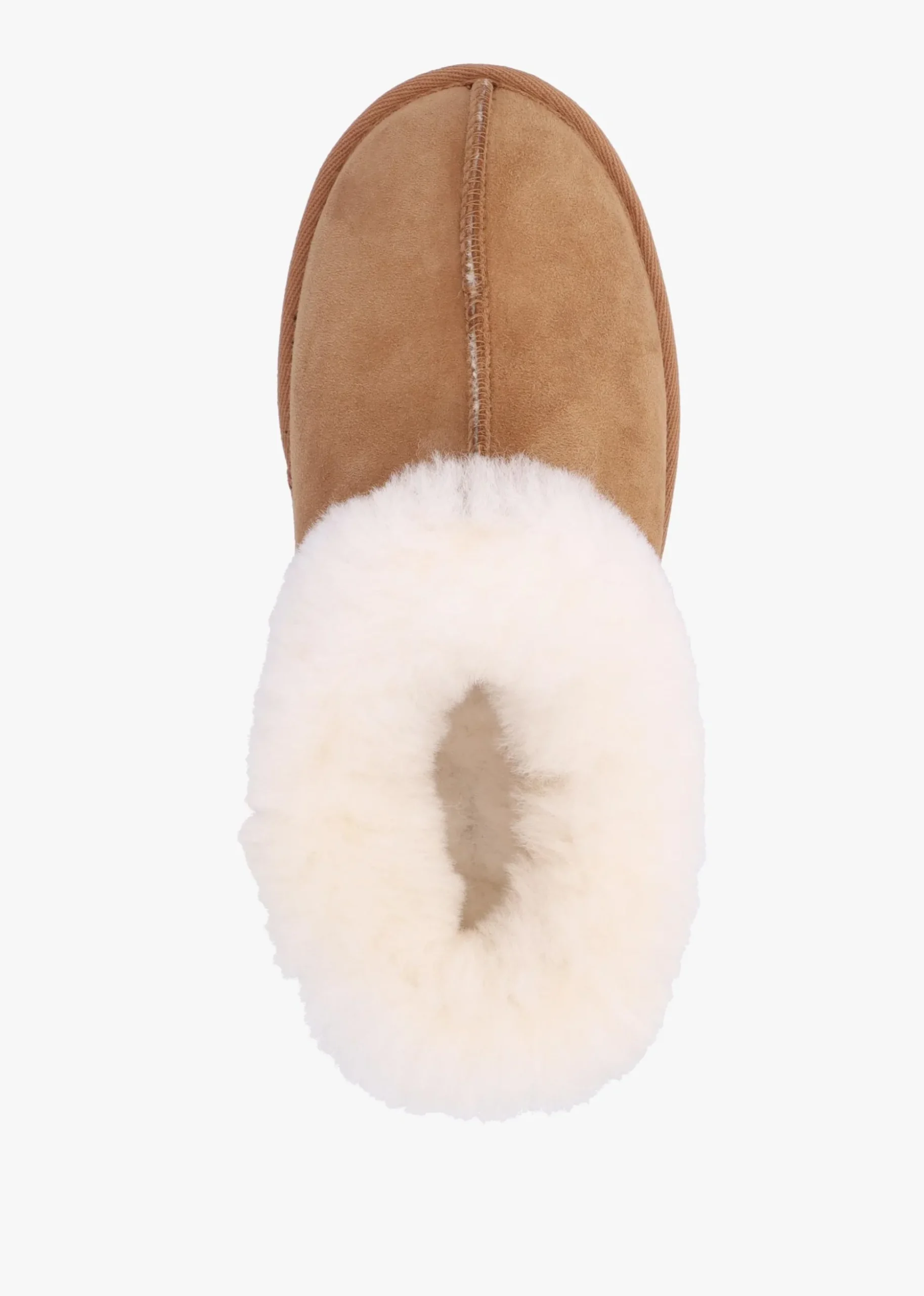 Somolly Tan Suede Shearling Slippers