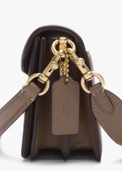 Tabby 26 Dark Stone Leather Shoulder Bag