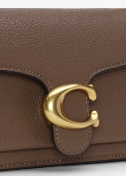 Tabby 20 Dark Stone Leather Shoulder Bag