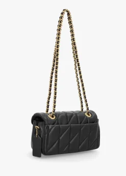 Tabby 20 Quilted Black Leather Shoulder Bag