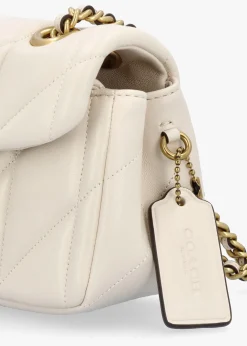 Tabby 20 Quilted Chalk Leather Shoulder Bag