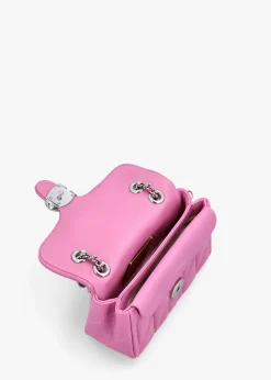 Tabby 20 Quilted Fuchsia Leather Shoulder Bag