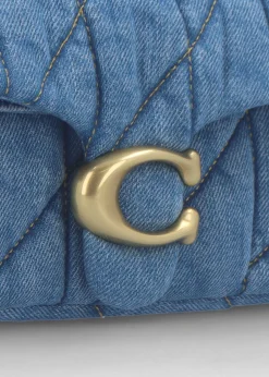 Tabby 20 Quilted Indigo Denim Shoulder Bag