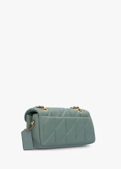 Tabby 20 Quilted Sage Leather Shoulder Bag