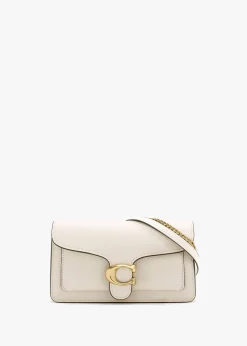 Tabby Chalk Leather Chain Clutch Bag