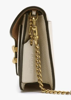 Tabby Chalk Leather Chain Clutch Bag