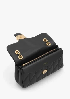 Tabby Quilted 26 Black Leather Shoulder Bag