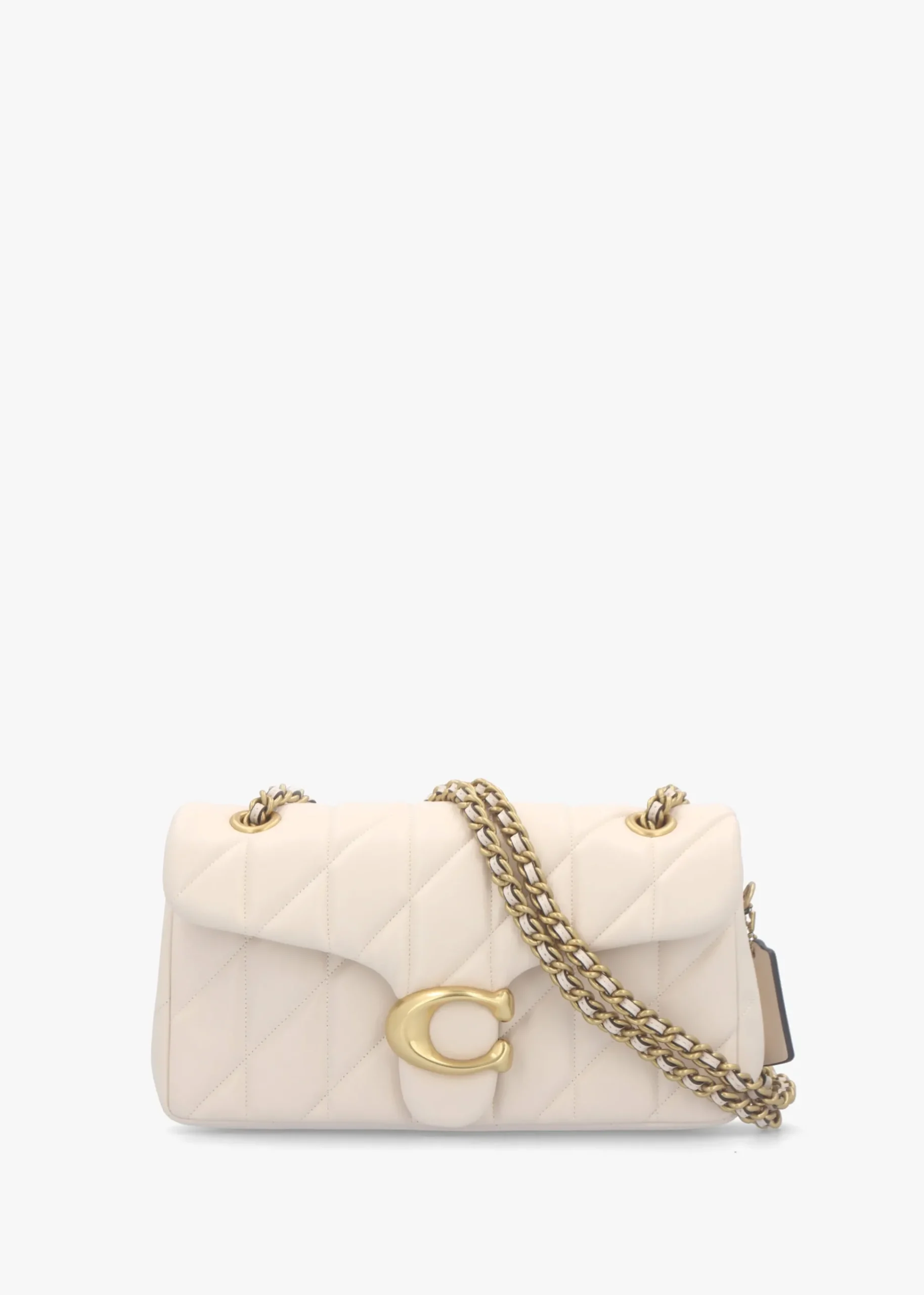 Tabby Quilted 26 Chalk Leather Shoulder Bag