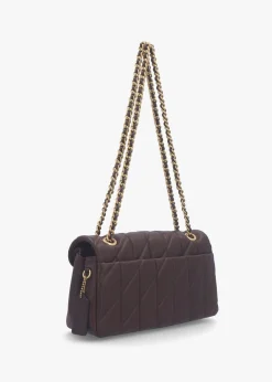 Tabby Quilted 26 Maple Leather Shoulder Bag