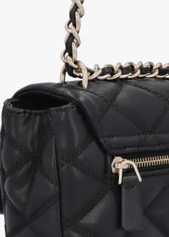 Tamsin Quilted Black Cross-Body Bag