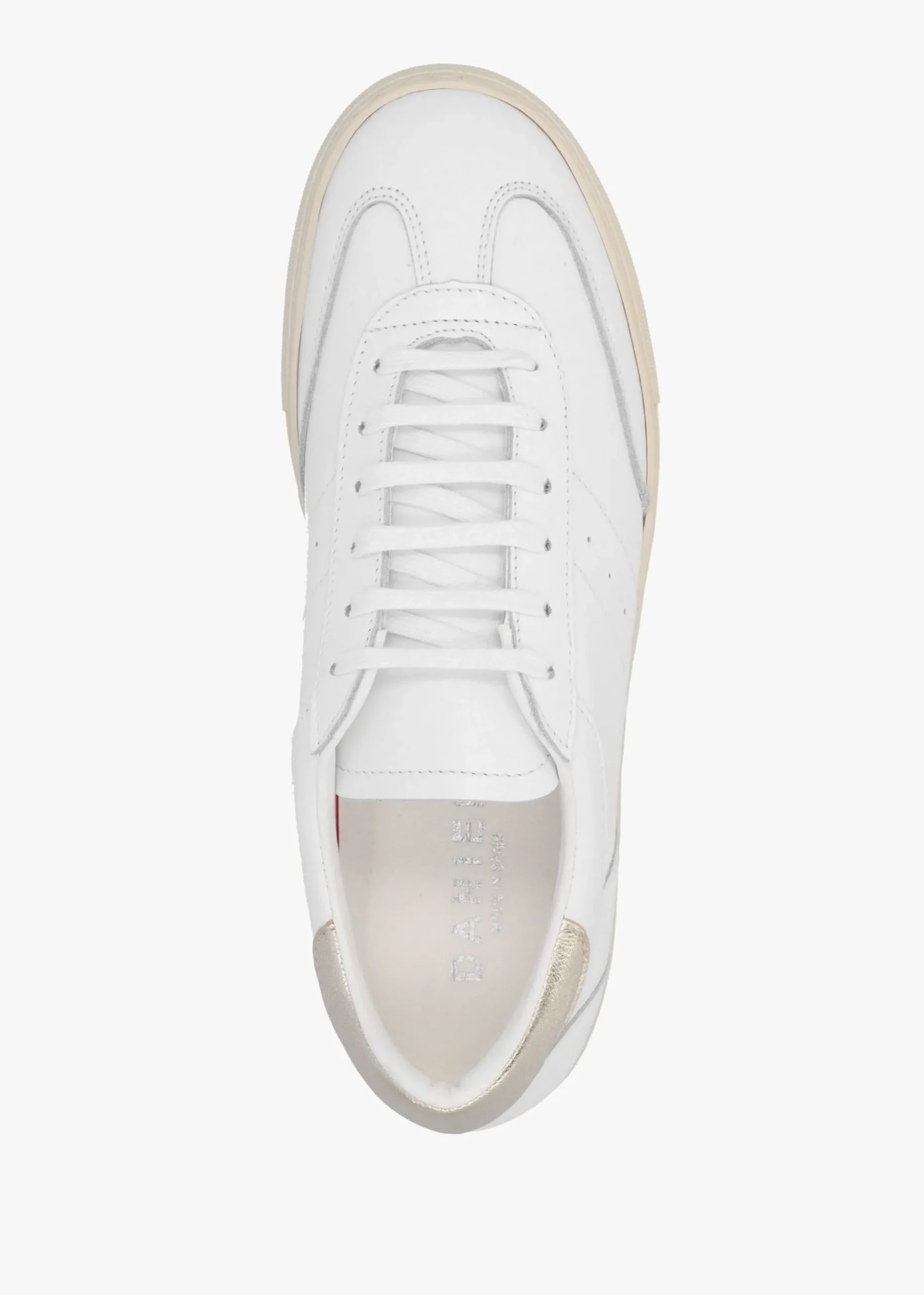 Thamby White Leather Low Profile Trainers
