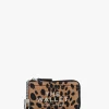 The Cheetah Top Zip Black Multi Leather Wallet