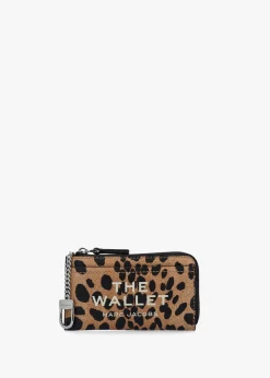 The Cheetah Top Zip Black Multi Leather Wallet